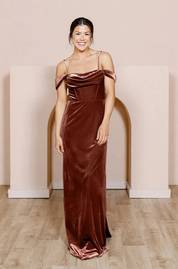 London Convertible Velvet Dress | Made To Order