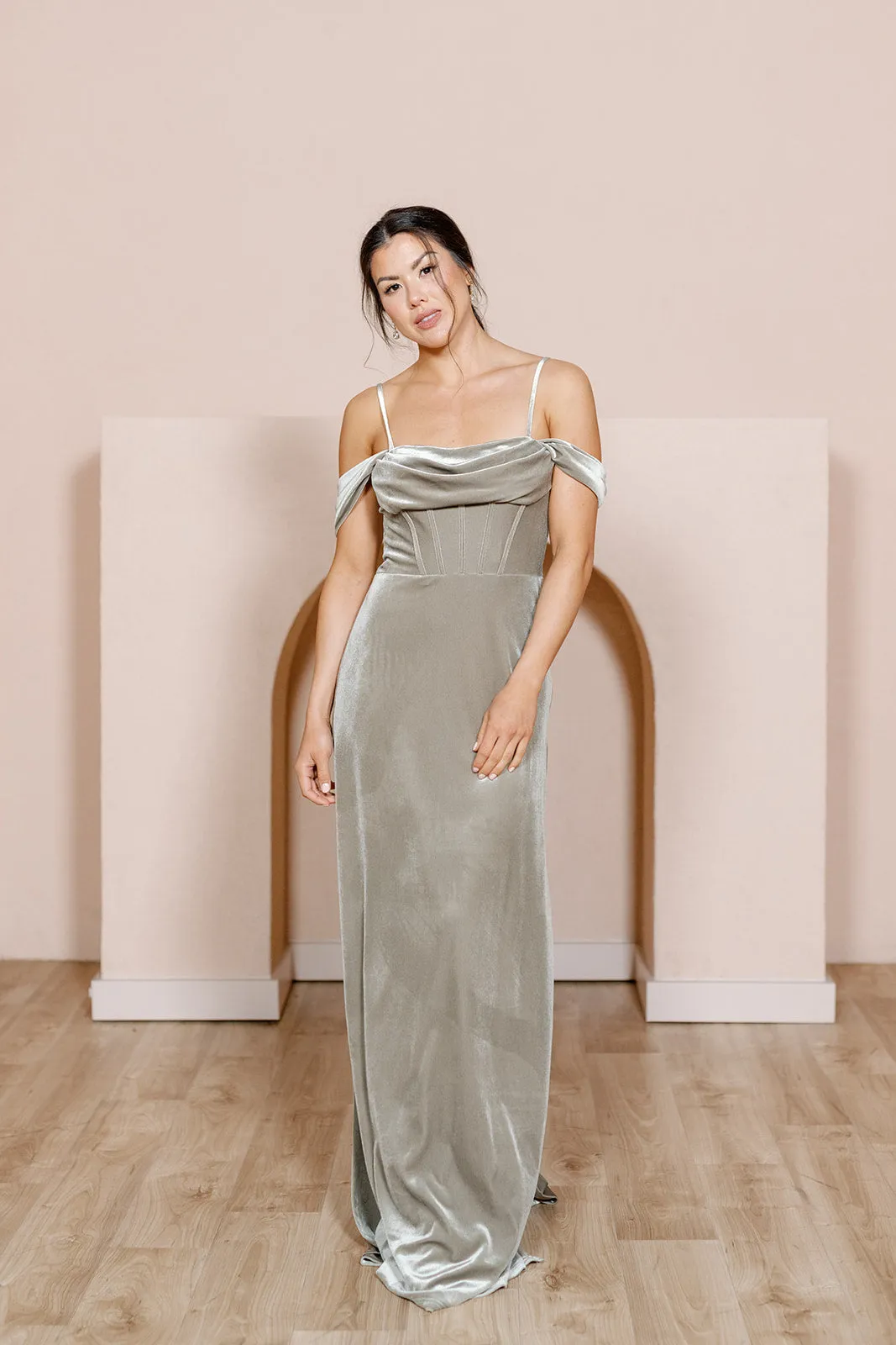 London Convertible Velvet Dress | Made To Order