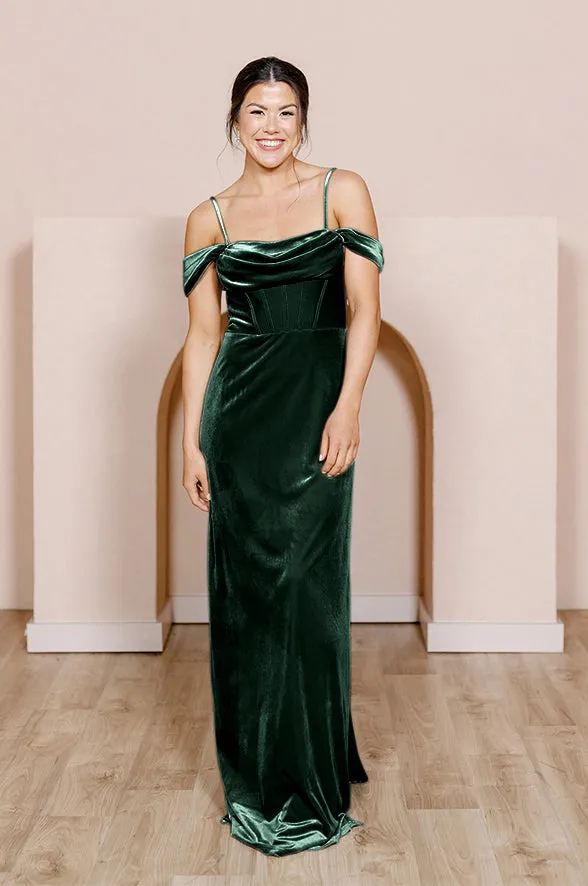 London Convertible Velvet Dress | Made To Order