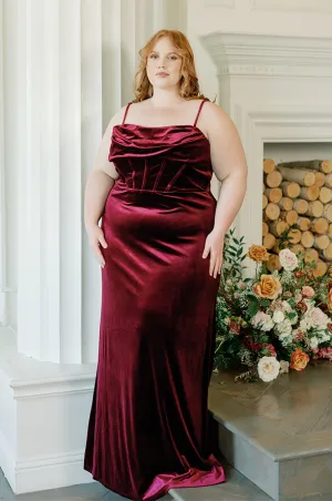London Convertible Velvet Dress | Made To Order