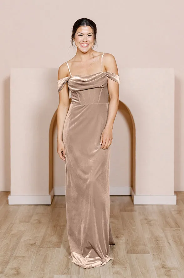 London Convertible Velvet Dress | Made To Order
