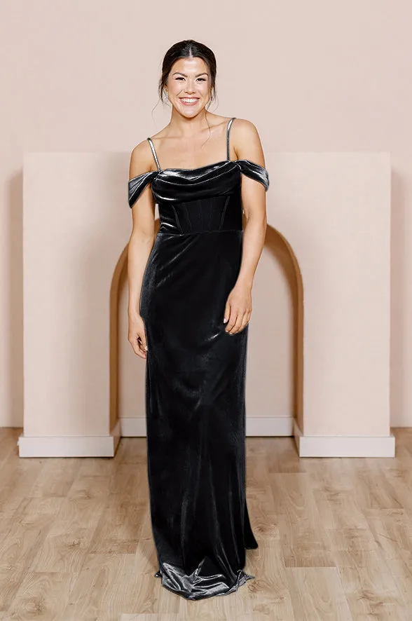 London Convertible Velvet Dress | Made To Order