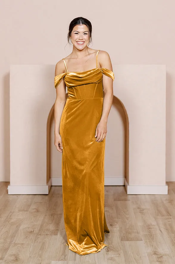 London Convertible Velvet Dress | Made To Order