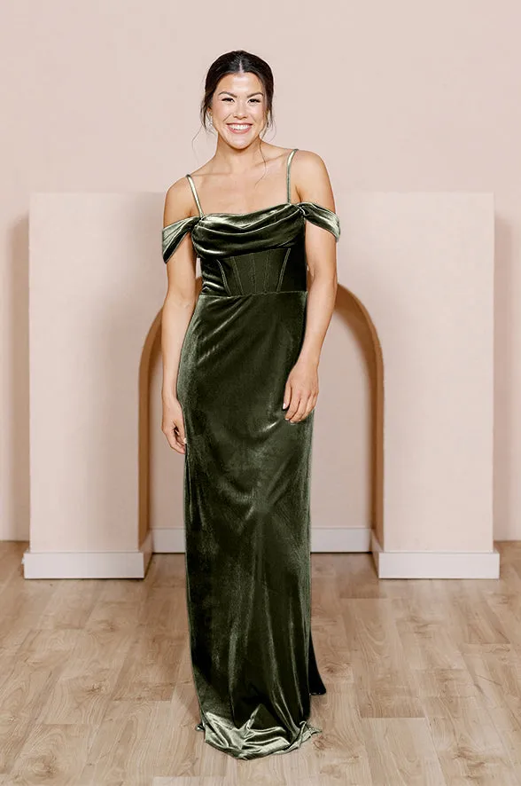 London Convertible Velvet Dress | Made To Order