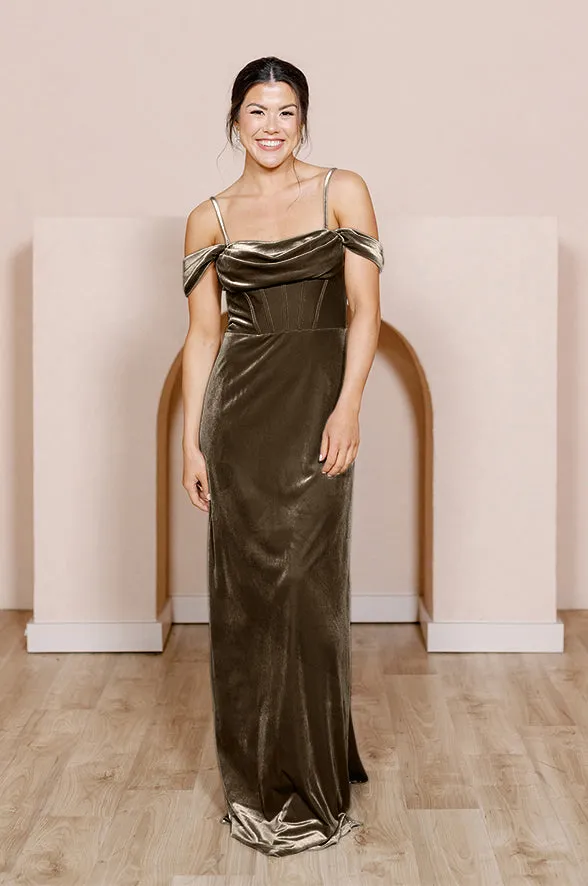 London Convertible Velvet Dress | Made To Order