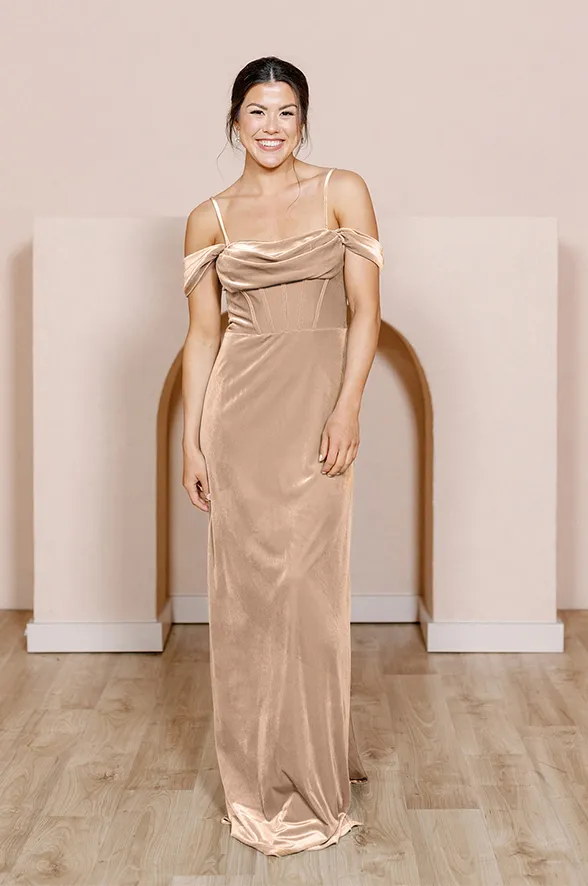 London Convertible Velvet Dress | Made To Order