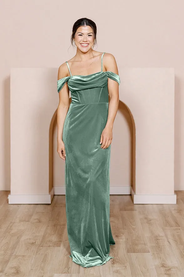 London Convertible Velvet Dress | Made To Order