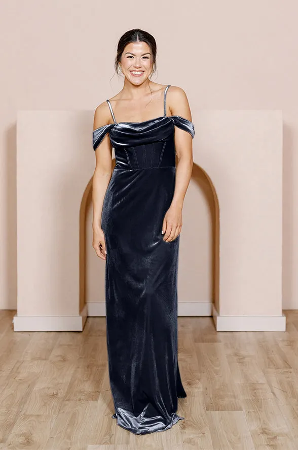 London Convertible Velvet Dress | Made To Order
