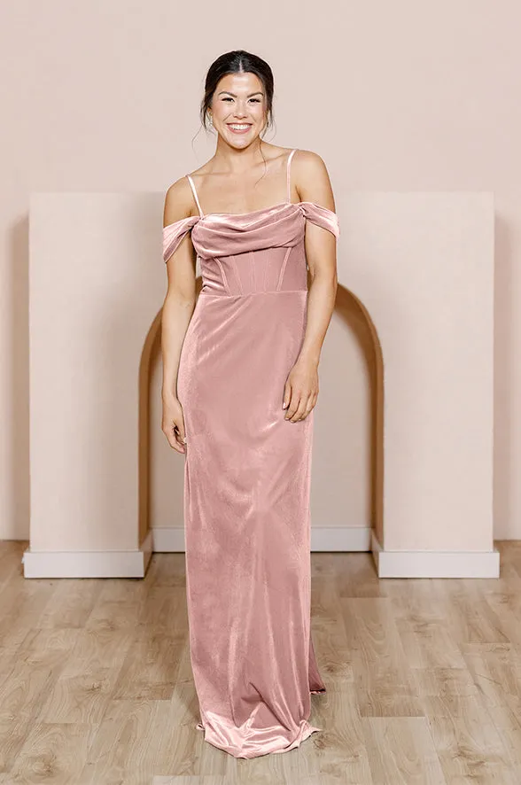 London Convertible Velvet Dress | Made To Order