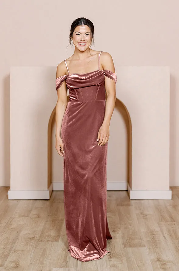 London Convertible Velvet Dress | Made To Order