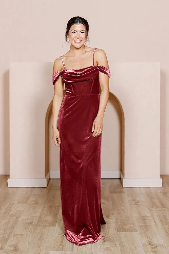 London Convertible Velvet Dress | Made To Order