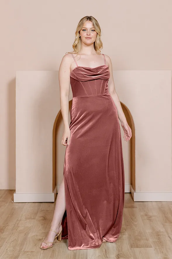 London Convertible Velvet Dress | Made To Order