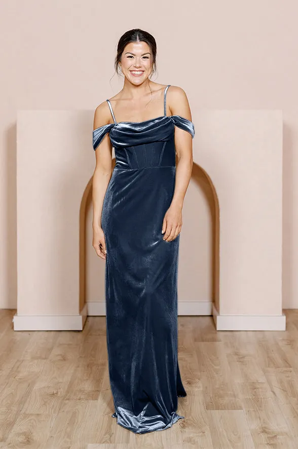 London Convertible Velvet Dress | Made To Order