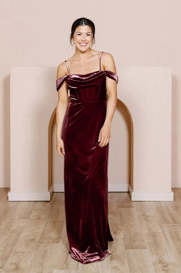 London Convertible Velvet Dress | Made To Order