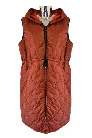 Long Line Quilted Gilet