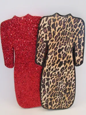 Long sleeve Styrofoam dress cutout