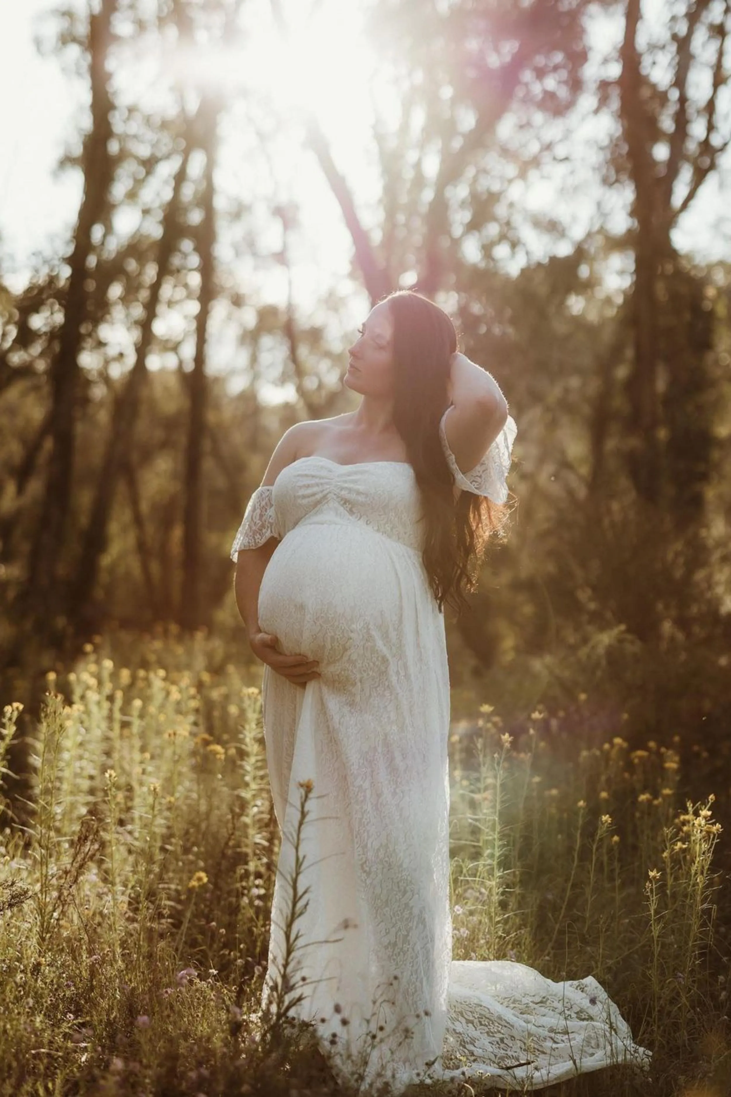 Magnolia Lace Maternity Maxi Dress - For Sale