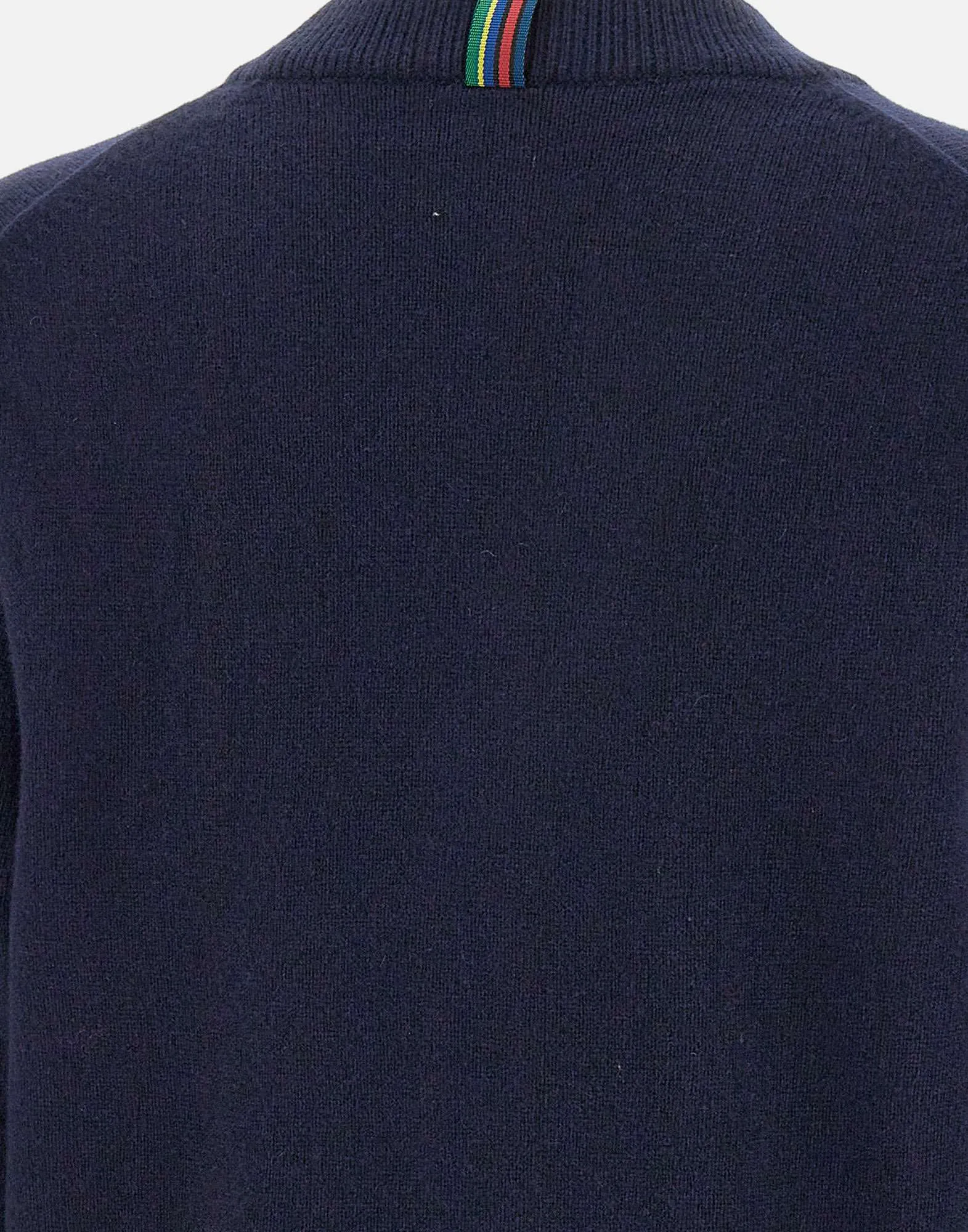 Merino Wool V-Neck Cardigan in Blue