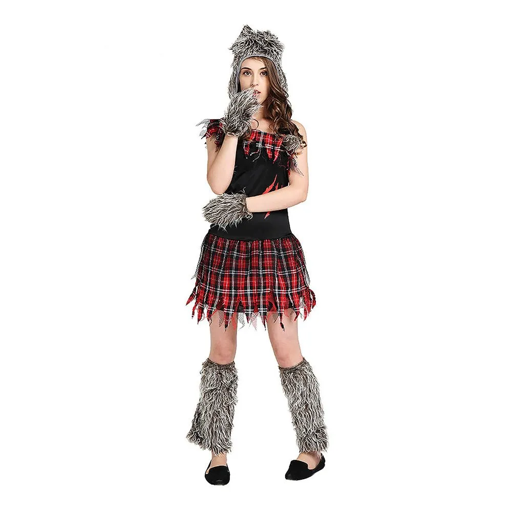 Miss Werewolf Adults Halloween Costume Dress Up