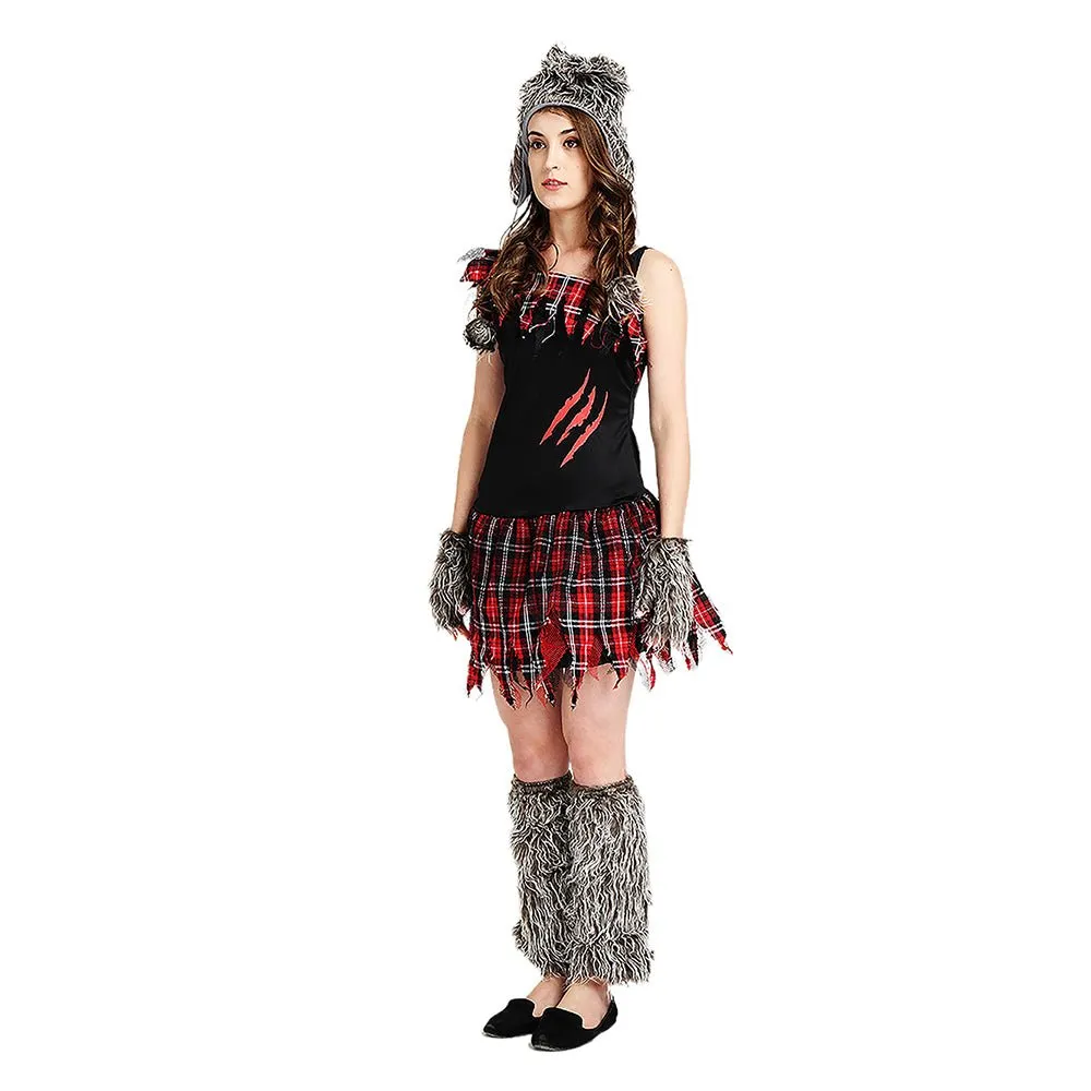 Miss Werewolf Adults Halloween Costume Dress Up