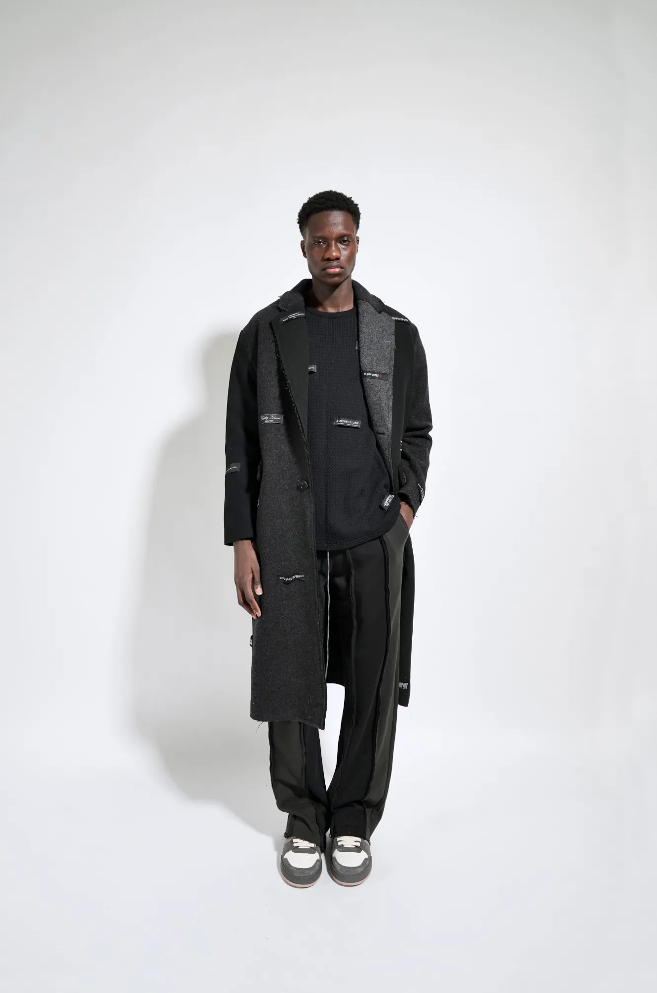 MIXED WOOL LONG COAT