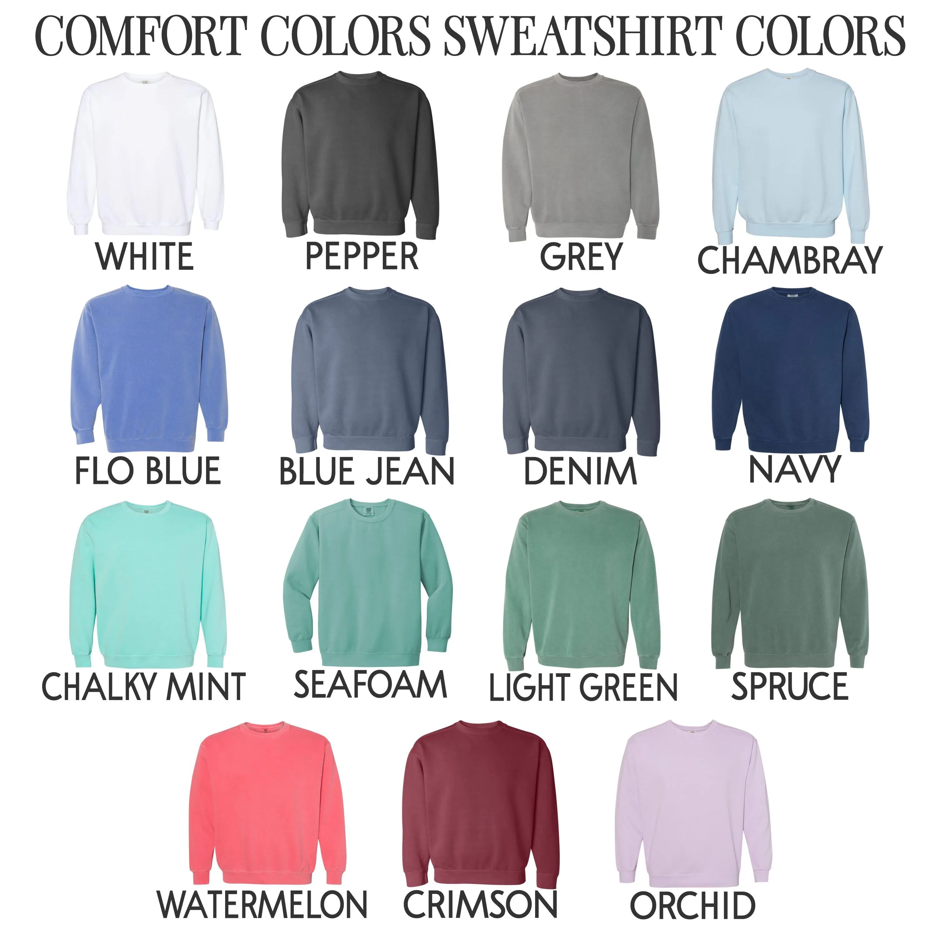 Monogrammed Comfort Colors Sweatshirt for Women