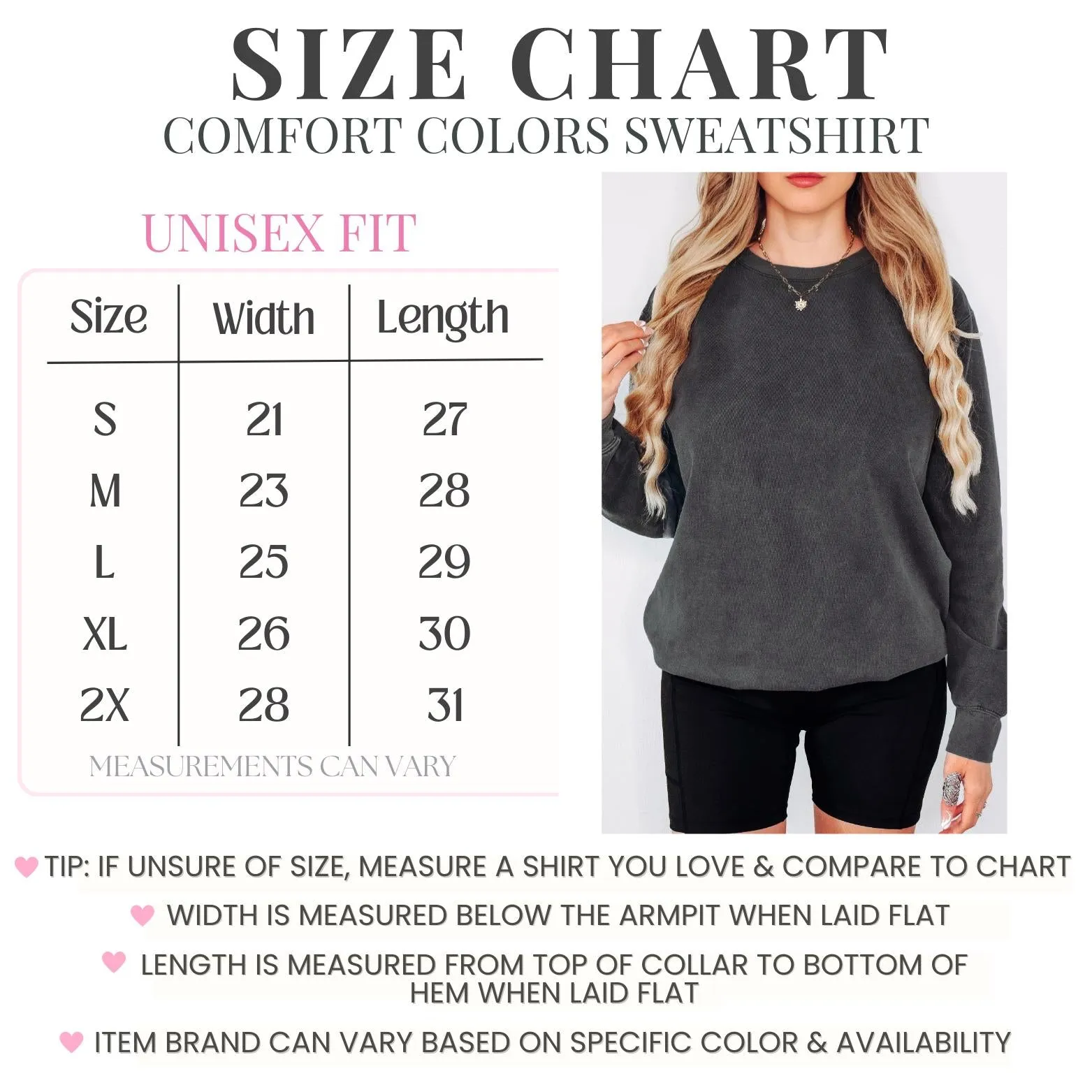 Monogrammed Comfort Colors Sweatshirt for Women