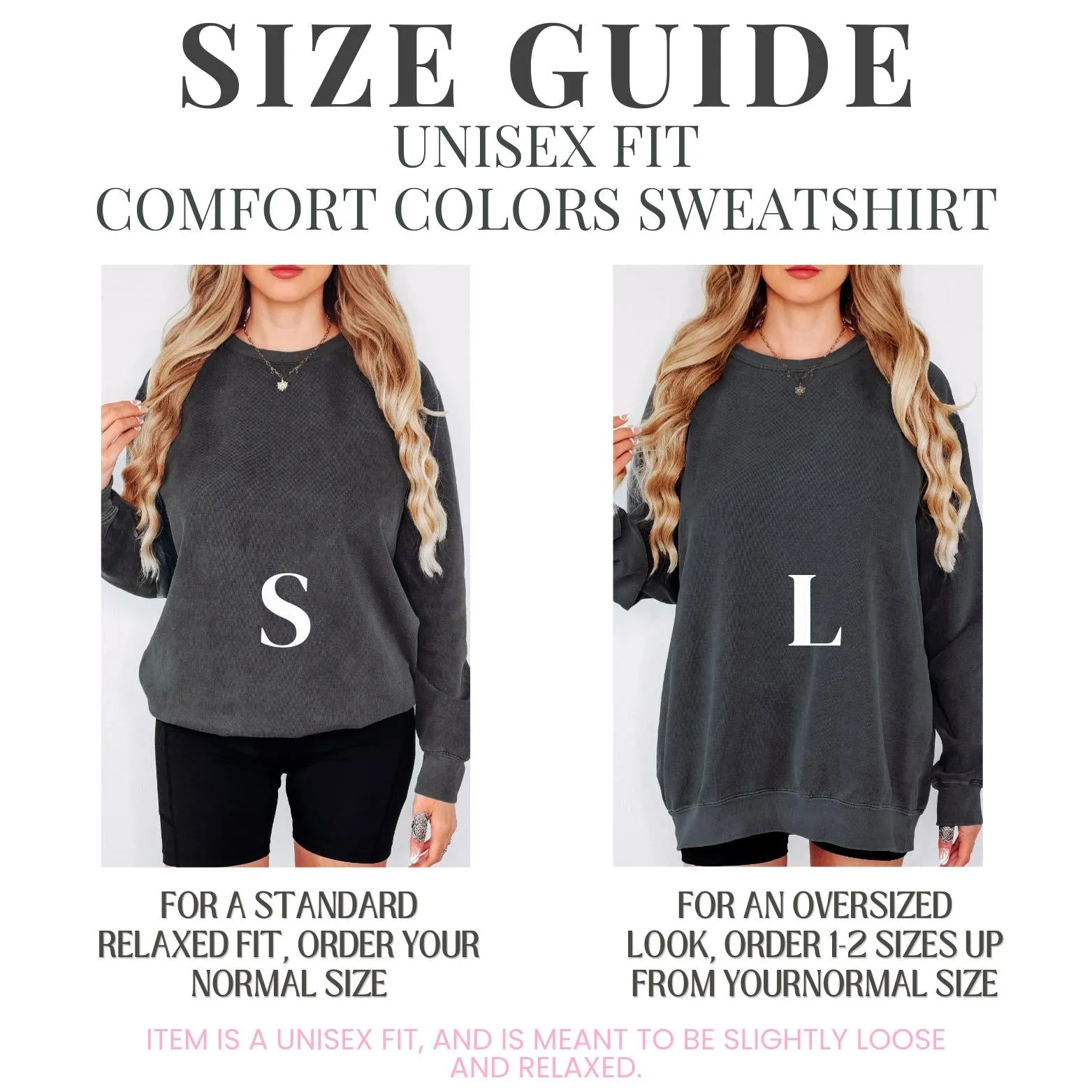 Monogrammed Comfort Colors Sweatshirt for Women