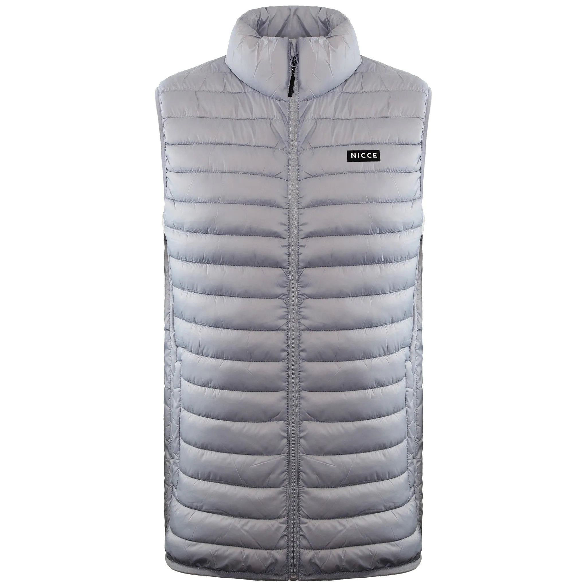Nicce Maidan Mens Stone Grey Gilet