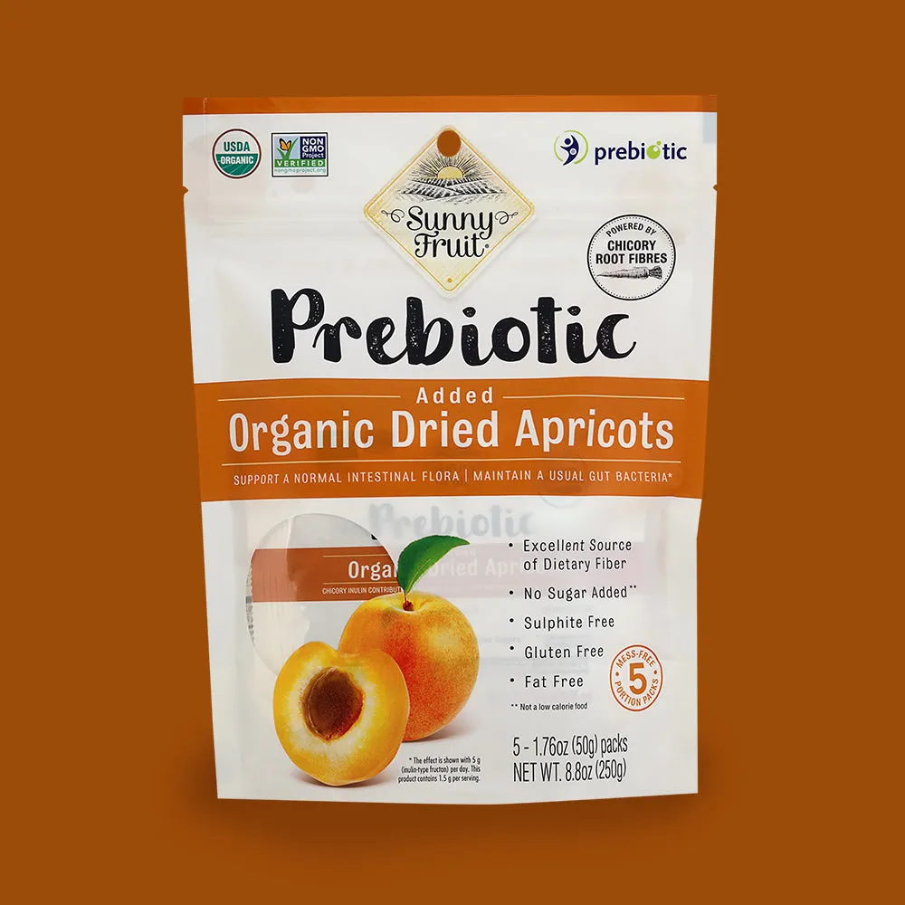 ORGANIC DRIED APRICOTS W/ ADDED PREBIOTICS
