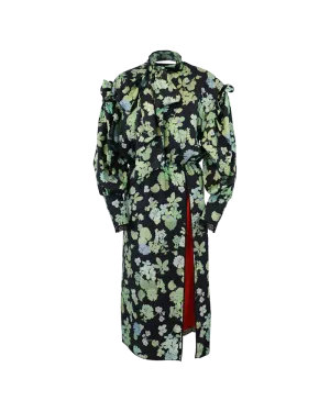 Puff Sleeve Floral Dress