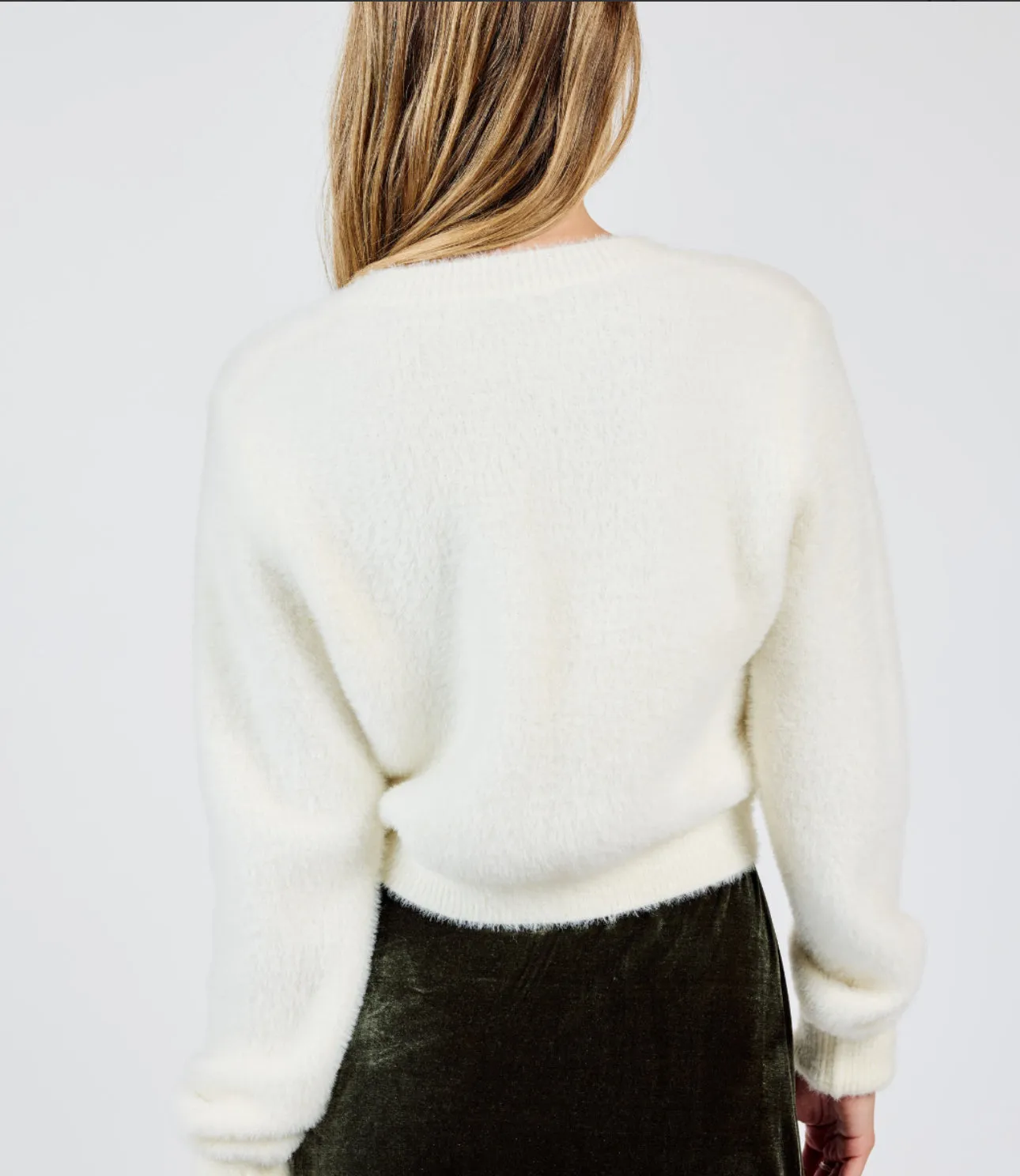 Rhinestone Bow Cardigan