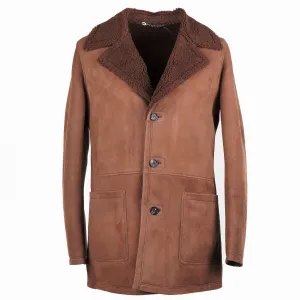 Rifugio Shearling Leather Mountain Coat