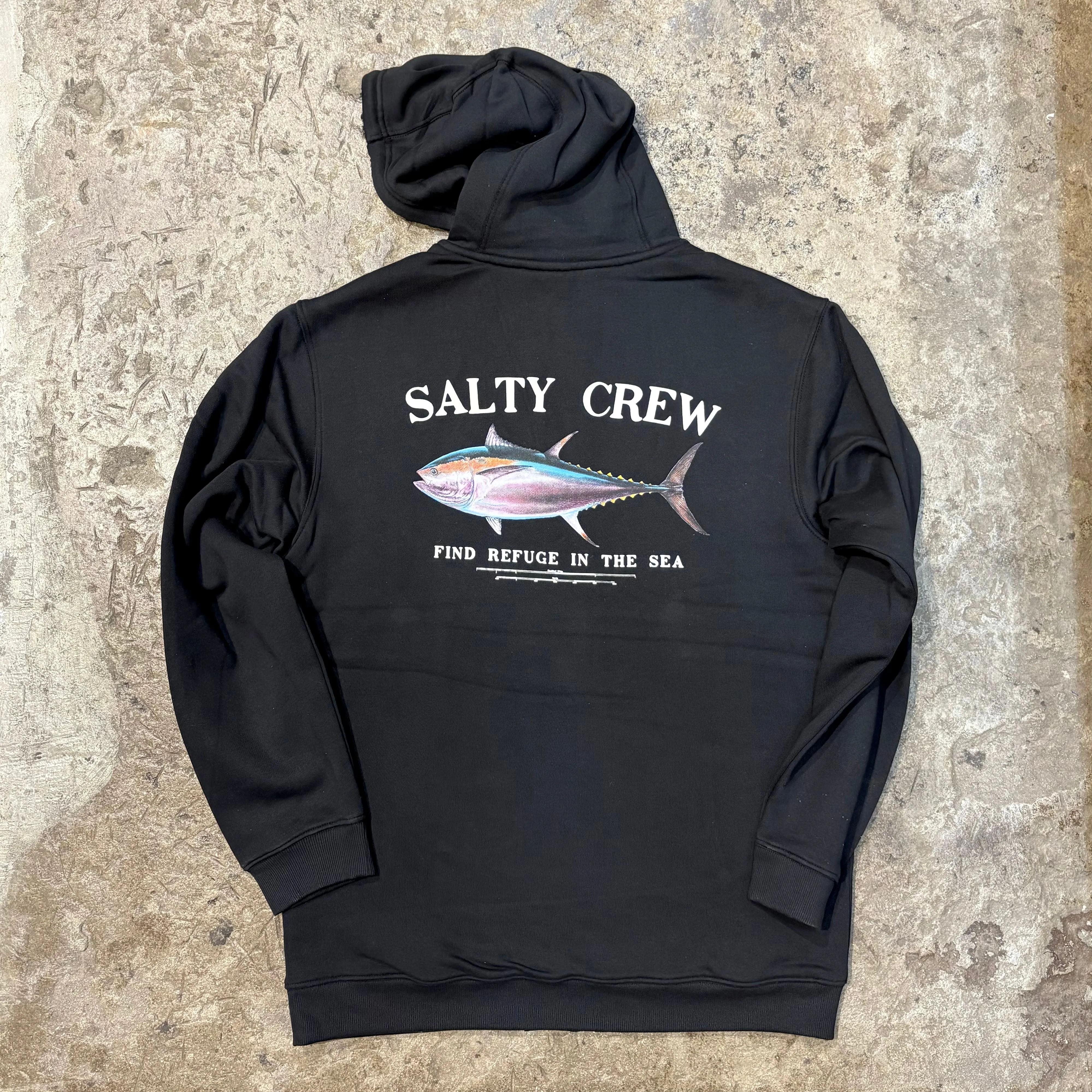SALTY CREW   BIG BLUE LINED ZIP THROUGH FLEECE HOOD