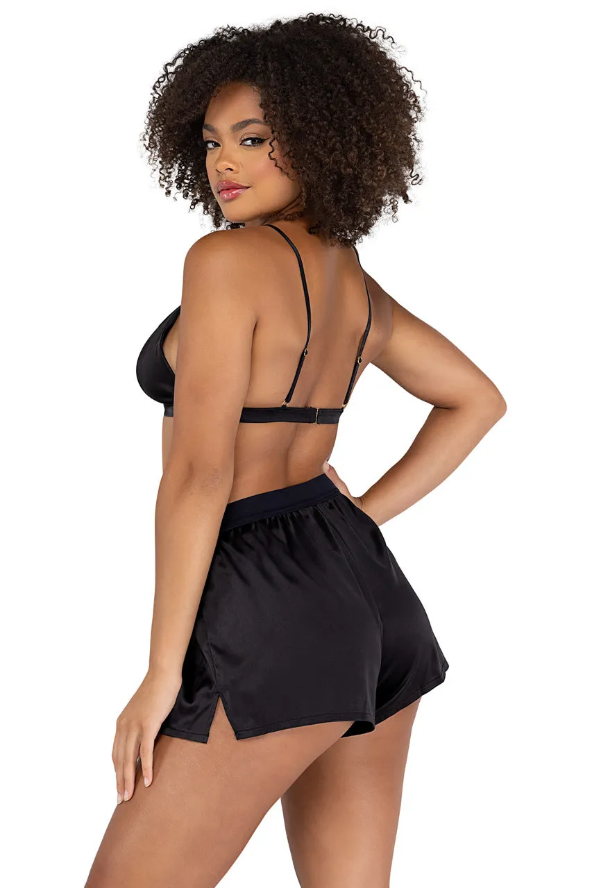 Satin Bra Lounge Set