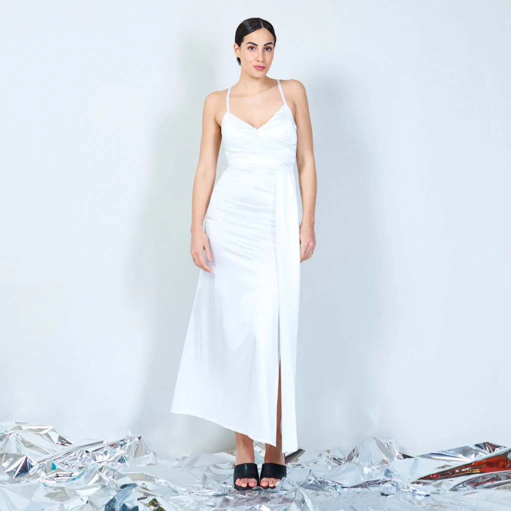 Silky slip long dress wholesale