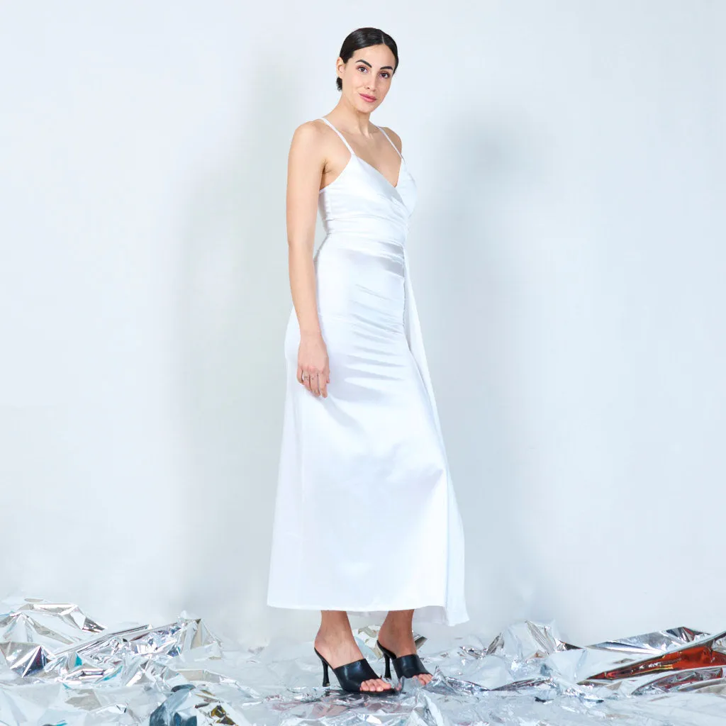 Silky slip long dress wholesale