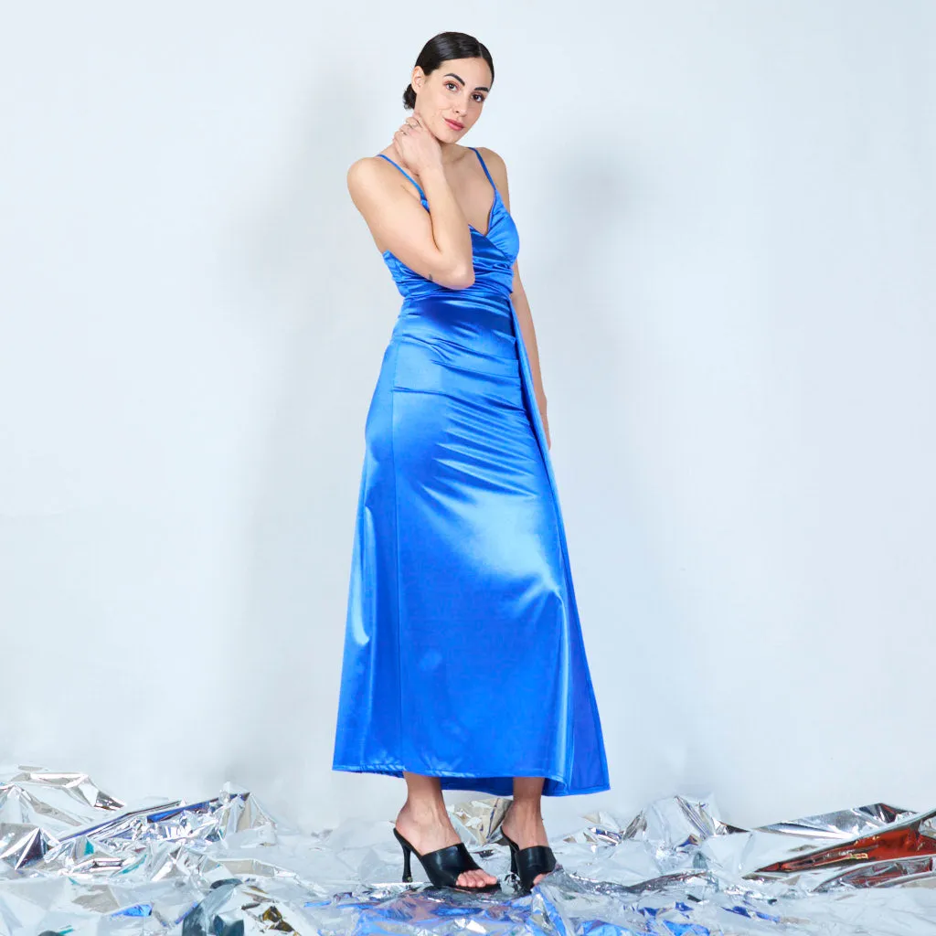 Silky slip long dress wholesale