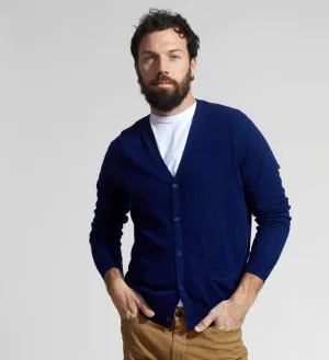 The V-Neck Button Down Cashmere Cardigan with Pockets