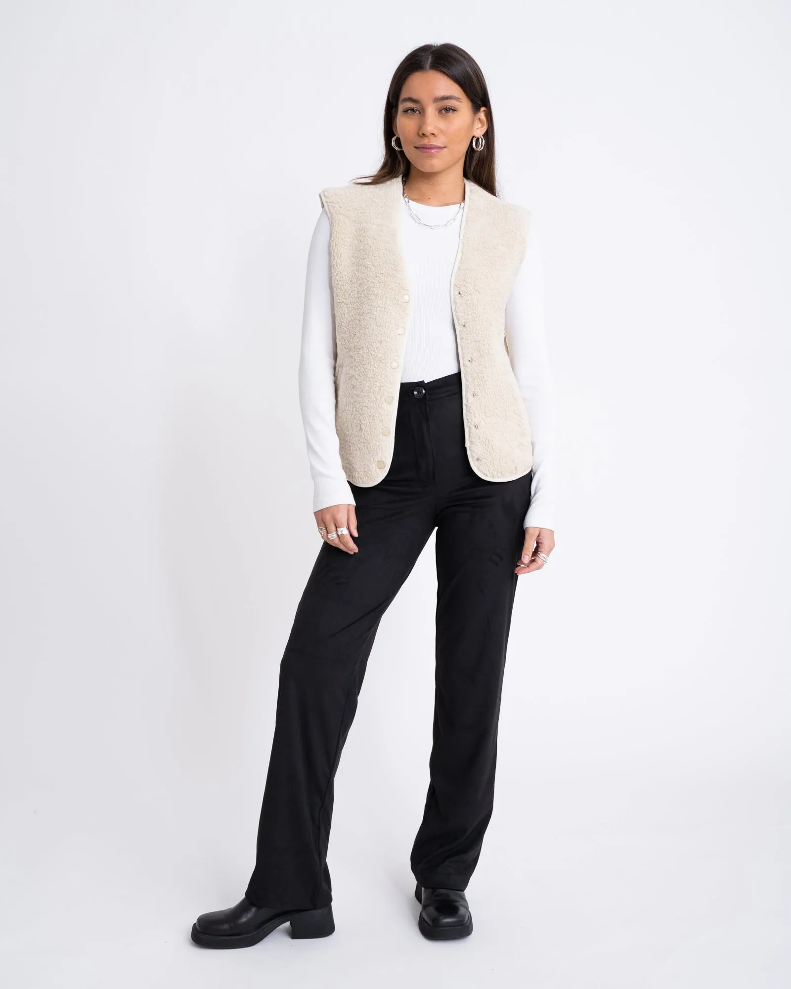 TILTIL Esmay Gilet Teddy Beige