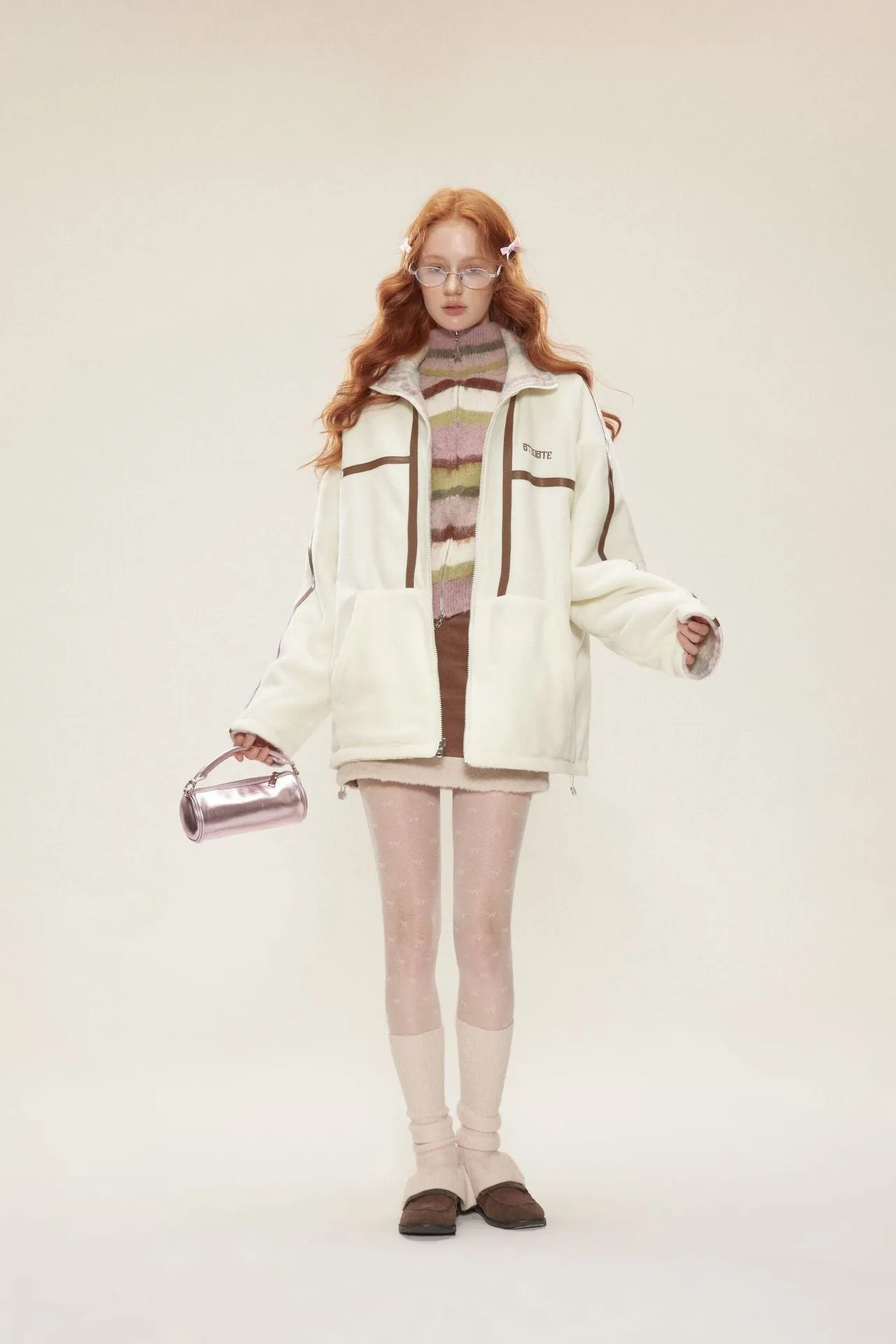 TODAMU® new winter new sweet girly double-sided embroidered cotton jacket