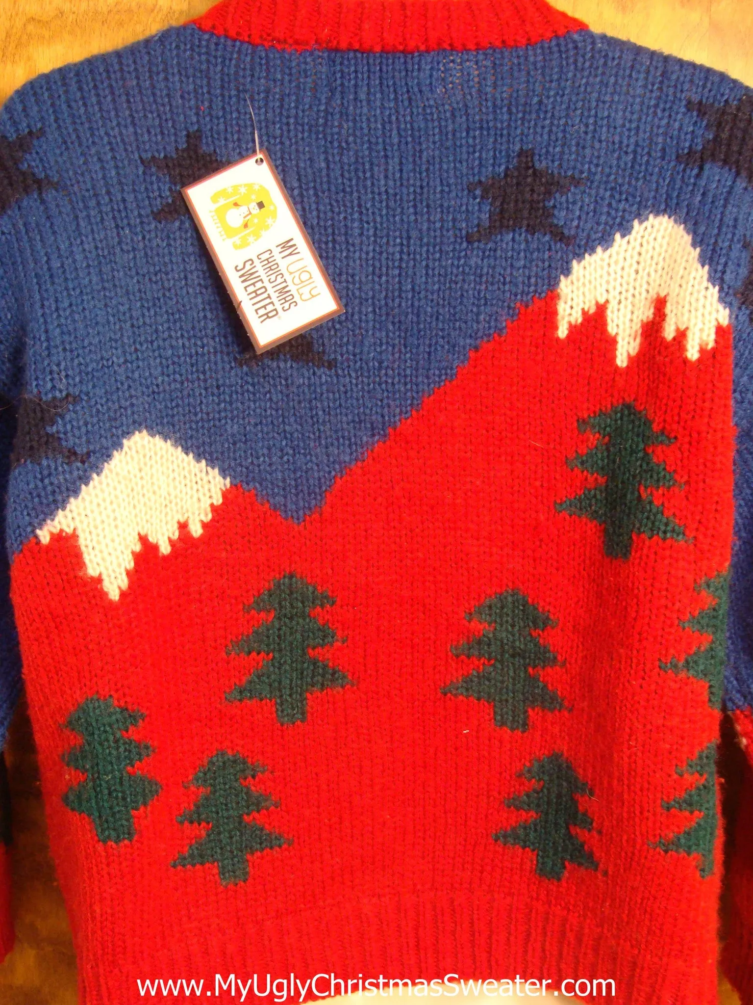 Vintage 2sided Mountain Christmas Sweater