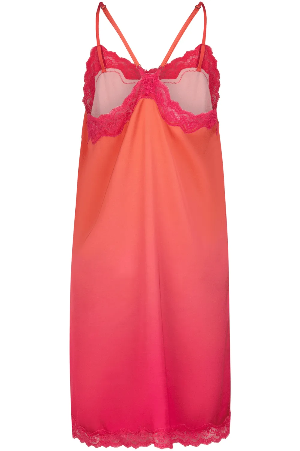 Willow Satin Slip Dress Pink
